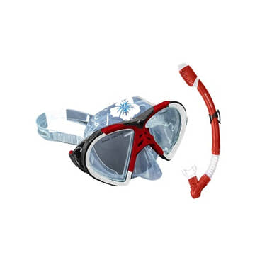 Hawaii Divers Adult Snorkel Combo Leilani  Snorkel Sets  CLEAR'R