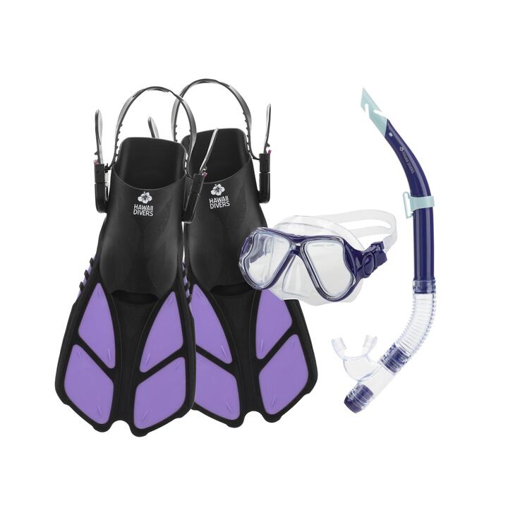 Hawaii Divers Jr Snorkel Set Beluga – Kids’ Snorkeling Kit  Snorkel Sets  CLEAR'R