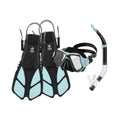 Hawaii Divers Adult Snorkel Set Manta Ray  Snorkel Sets  CLEAR'R