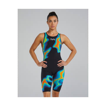 TYR Women's Venzo Open Back Technical One Piece Swimsuit - Infrared    Tyr