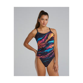 TYR Women's Durafast Elite Cutoutfit One Piece Swimsuit - Magmata    Tyr