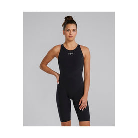 TYR Women's Venzo Phantom Open Back Technical One Piece Swimsuit - Solid    Tyr