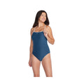 Speedo Women Heather Closed Back With Hydrobra  One Piece Swimsuits  Speedo