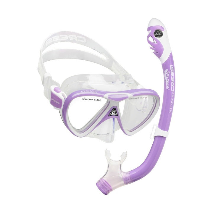 Cressi Pegaso & Iguana Dry Kid Masks & Snorkeling Kits    Cressi