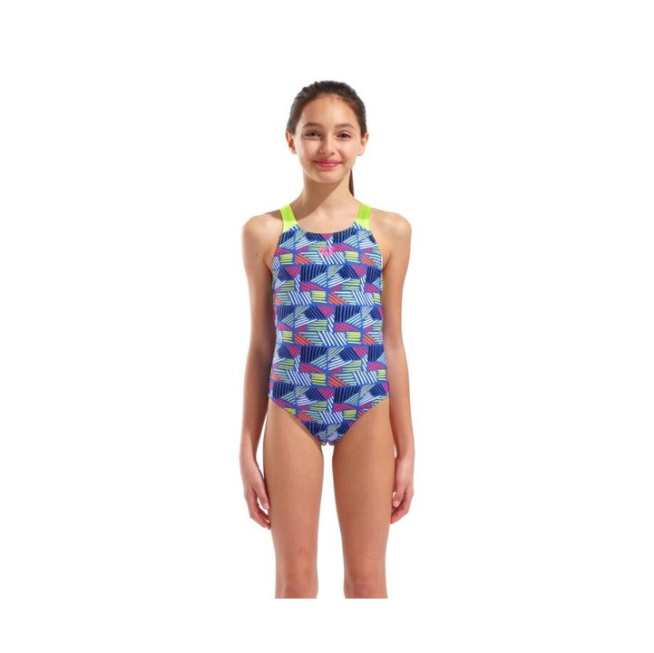 Arena Girl's Candies Swim Pro Back One Piece Swimsuit    Arena