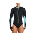 Nike Women's Fusion Wild Water Reversible Long Sleeve Zip Shirt  Long Sleeve Rash Guard  Nike