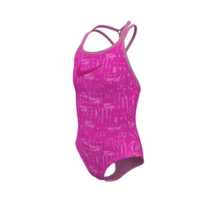 Nike Girls' Retro Flow T-Crossback One Piece Swimsuit  Girls One Piece  Nike