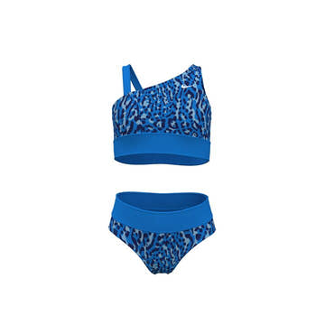 Nike Girls' Wild Asymmetrical Monokini Swimsuit  Two Piece Swimsuits  Nike