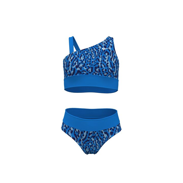 Nike Girls' Wild Asymmetrical Monokini Swimsuit  Two Piece Swimsuits  Nike