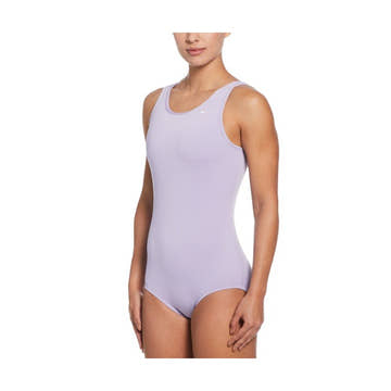 Nike Women's Hydrastrong Solid U-Back Low Leg One Piece Swimsuit    Nike