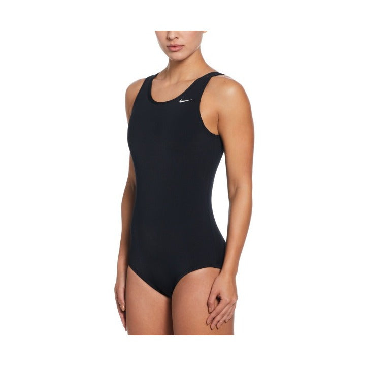 Nike Women's Hydrastrong Solid U-Back Low Leg One Piece Swimsuit    Nike