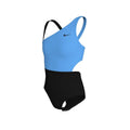 Nike Girls' Colorblock Asymmetrical Monokini  Girls One Piece  Nike