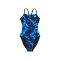 TYR Durafast Elite Girl's Cutoutfit One Piece Swimsuit - Waveform  Girls One Piece  Tyr