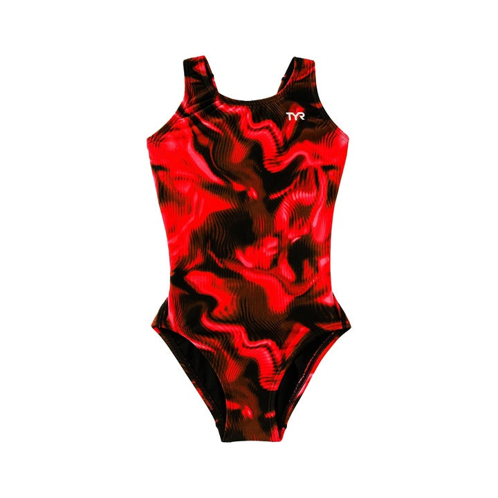 TYR Durafast Elite Girl's Maxfit One Piece Swimsuit - Waveform    Tyr