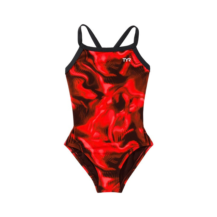 TYR Durafast Elite Girl's Diamondfit One Piece Swimsuit - Waveform    Tyr