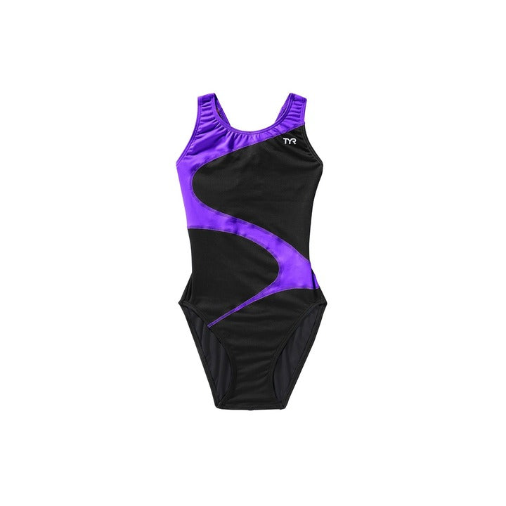 TYR Durafast Elite Girl's Maxfit One Piece Swimsuit - Vanguard Splice  Girls One Piece  Tyr
