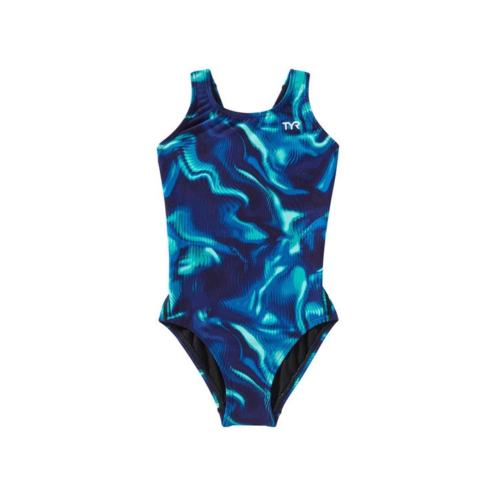 TYR Durafast Elite Girl's Maxfit One Piece Swimsuit - Waveform    Tyr