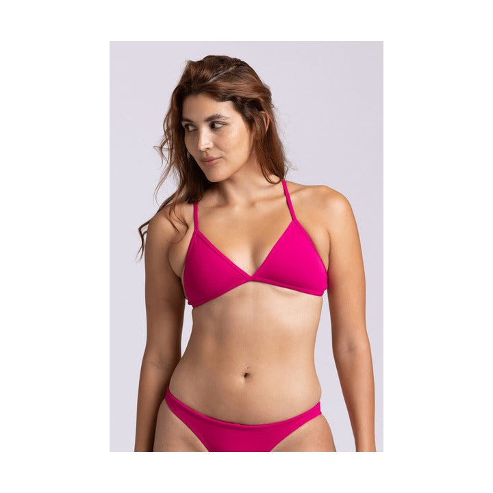 Jolyn Women's Triangle Solid Bikini Top    JOLYN