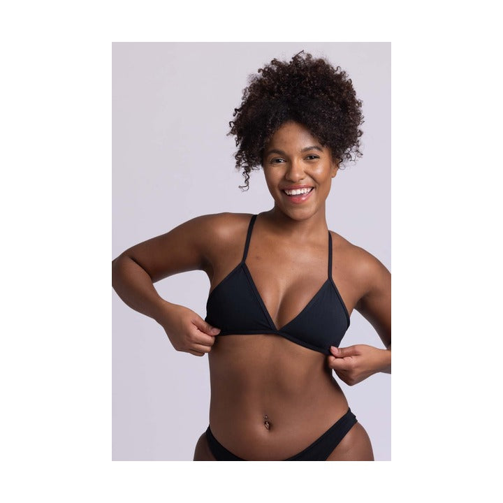 Jolyn Women's Triangle Solid Bikini Top    JOLYN