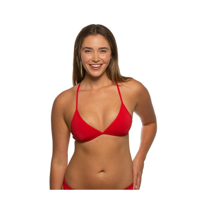 Jolyn Women's Triangle Solid Bikini Top    JOLYN