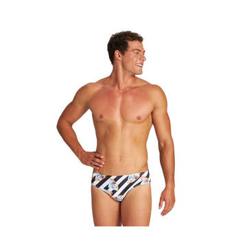 Arena Men's Crazy Diamonds Swim Brief  Swimming Briefs for Men  Arena