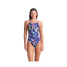 Arena Women's Soap Bubbles Web Back One Piece Swimsuit  One Piece Swimsuits  Arena