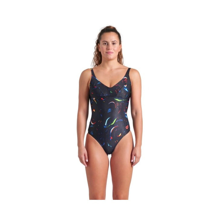 Arena Women's Shapewear Abyss U Back One Piece Swimsuit  One Piece Swimsuits  Arena