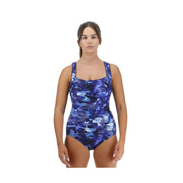 TYR Women's Fractal Durafast Elite Sqaure Neck Controlfit One Piece Swimsuit    Tyr