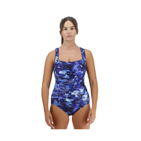 TYR Women's Fractal Durafast Elite Sqaure Neck Controlfit One Piece Swimsuit    Tyr