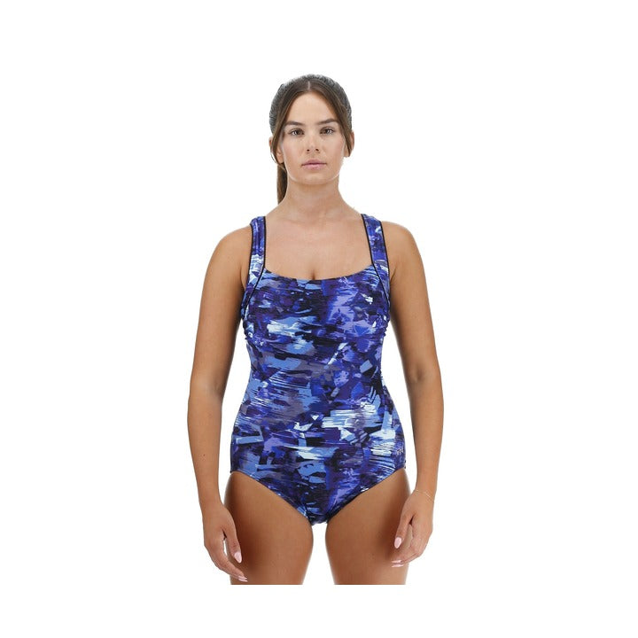 TYR Women's Fractal Durafast Elite Sqaure Neck Controlfit One Piece Swimsuit    Tyr