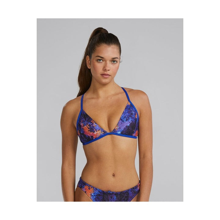 TYR Women's Montipora Durafast Elite Triangle Tieback Bikini Top  Bikini Top  Tyr