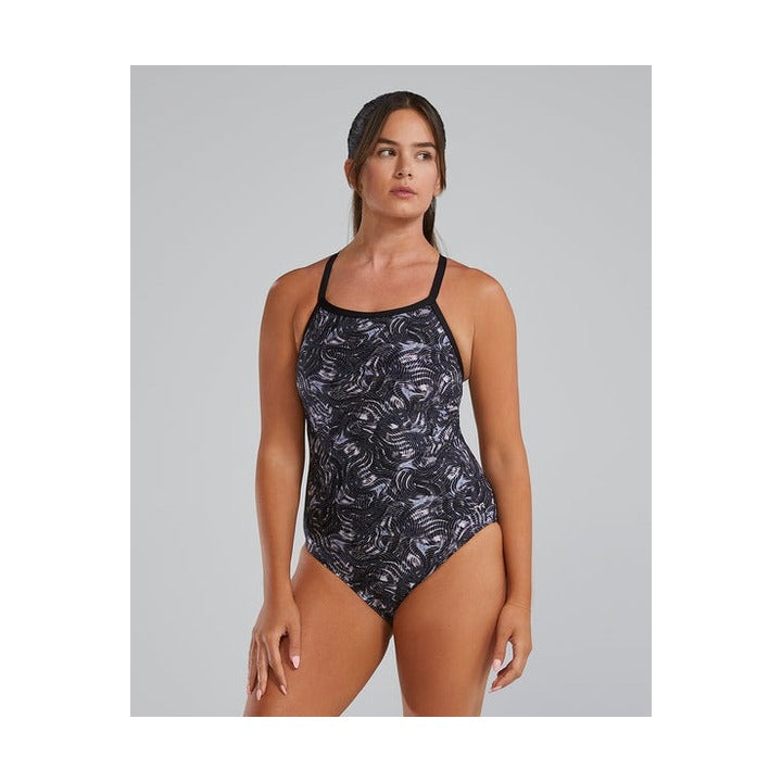 TYR Women's Quake Durafast Elite Diamond Controlfit One Piece Swimsuit    Tyr
