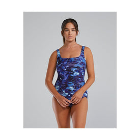 TYR Women's Fractal Durafast Elite Scoop Neck Controlfit One Piece Swimsuit    Tyr