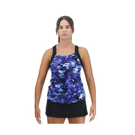 TYR Women's Fractal Durafast Elite Square Neck Tankini Top    Tyr