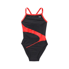 TYR Girls Vanguard Splice Durafast Elite Diamondfit One Piece Swimsuit    Tyr