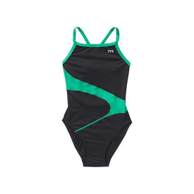 TYR Girls Vanguard Splice Durafast Elite Diamondfit One Piece Swimsuit    Tyr