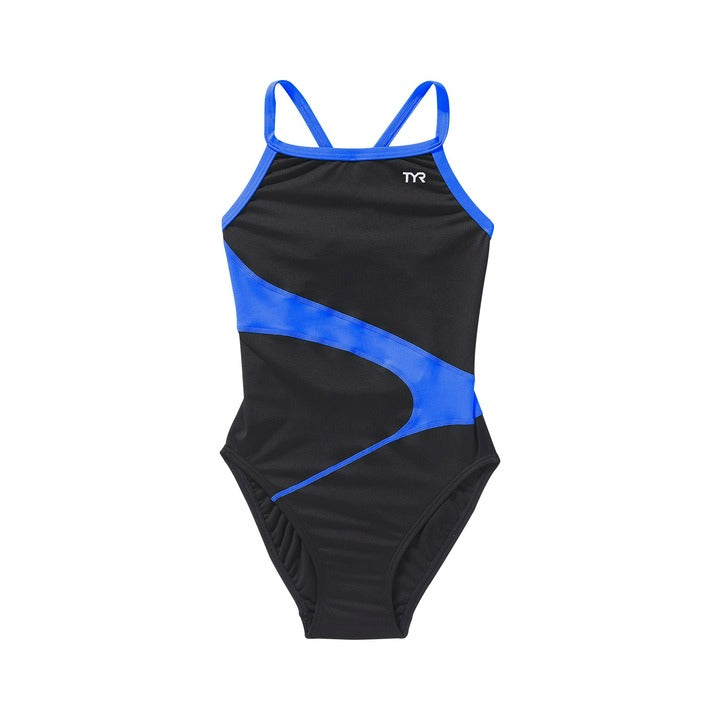 TYR Girls Vanguard Splice Durafast Elite Diamondfit One Piece Swimsuit    Tyr