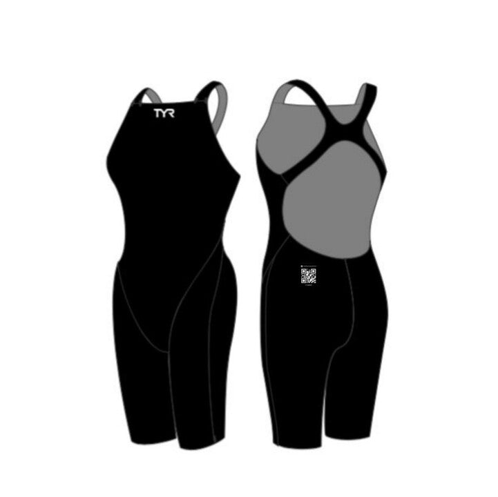 TYR Women's Open Back Invictus Solid Technical Swimsuit    Tyr