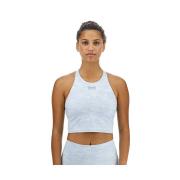 TYR Women's Joule Elite High Neck Crop Tank    Tyr