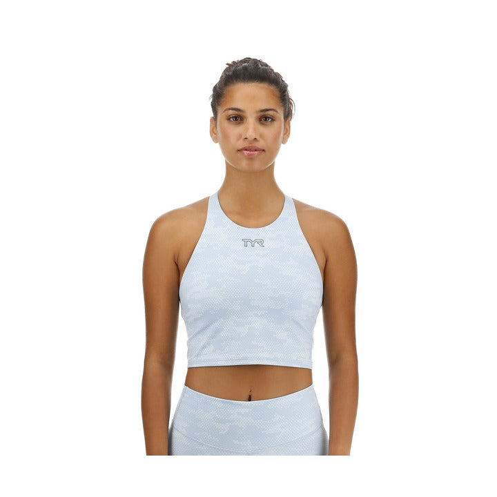 TYR Women's Joule Elite High Neck Crop Tank    Tyr