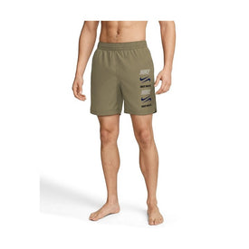 Nike Breaker Men's Breaker Stacked 7 Inch Brief-Lined Volley Short    Nike