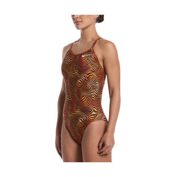 Nike HydraStrong Water Stripe Women's Racerback One Piece Swimsuit    Nike