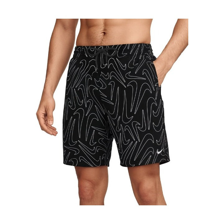 Nike Breaker Men's Tossed Swoosh 7 Inch Brief-Lined Volley Short    Nike