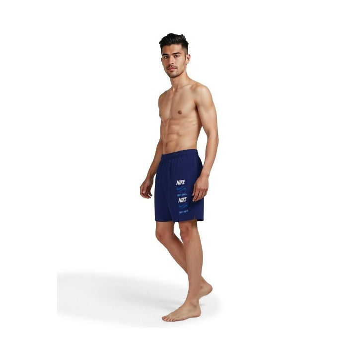 Nike Breaker Men's Breaker Stacked 7 Inch Brief-Lined Volley Short    Nike