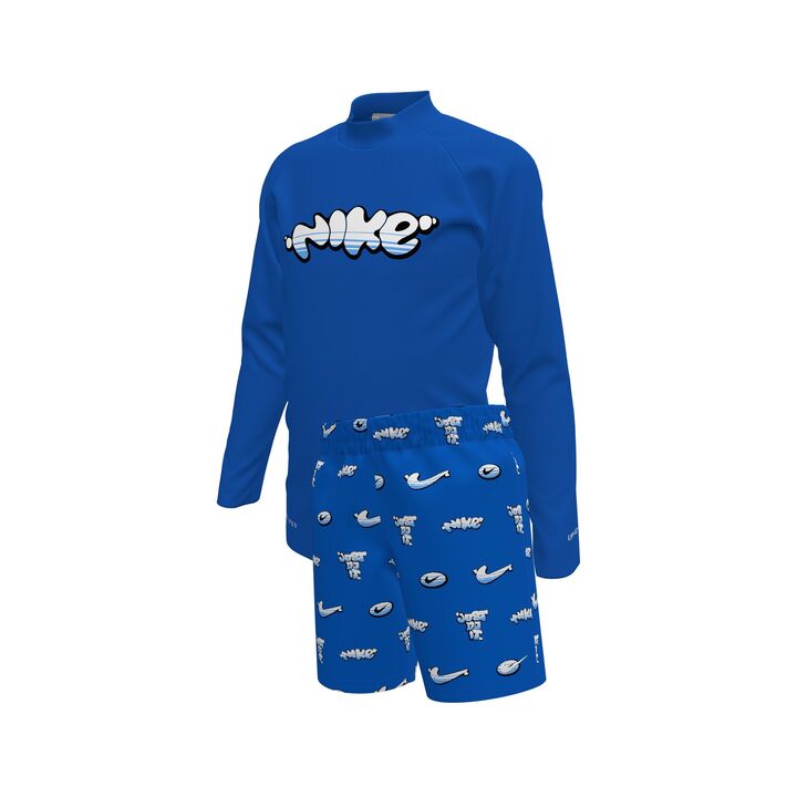 Nike Little Boys' Swim Long Sleeve Top & Short Set    Nike