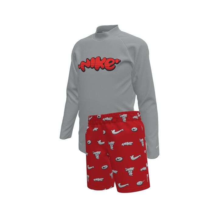 Nike Little Boys' Swim Long Sleeve Top & Short Set    Nike
