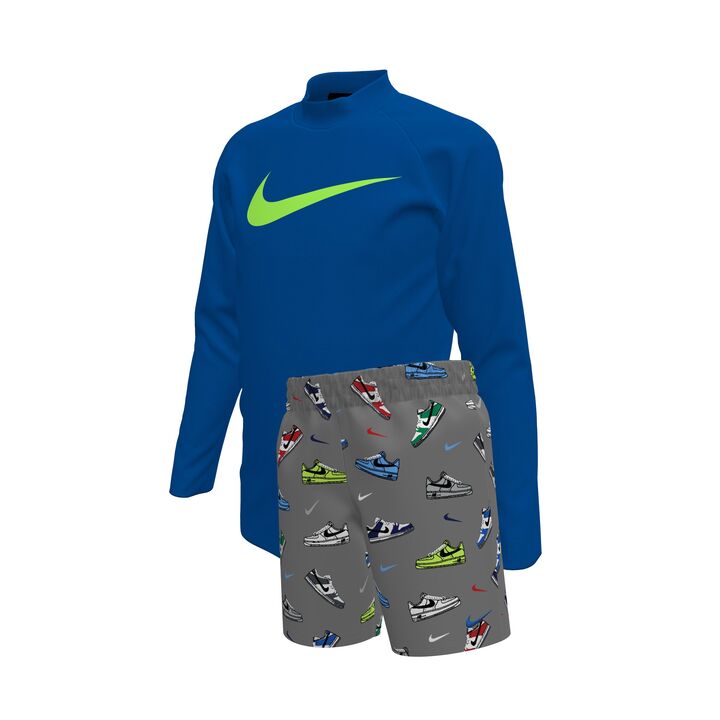 Nike Little Boys' Long Sleeve Swim Top & Short Set    Nike