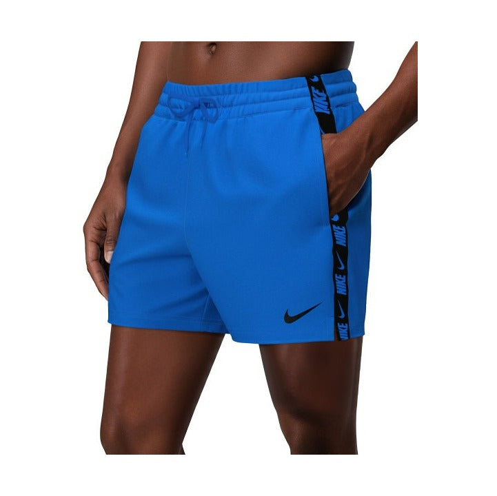 Nike Logo Tape Swim Breaker Men's 5 Inch Brief-Lined Volley Short    Nike