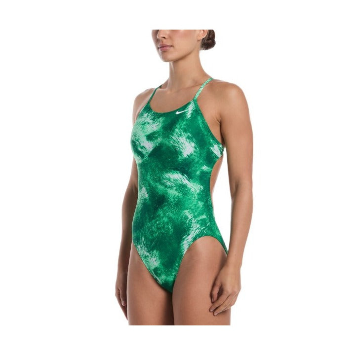 Nike Watercolor Women's Cutout One Piece Swimsuit    Nike