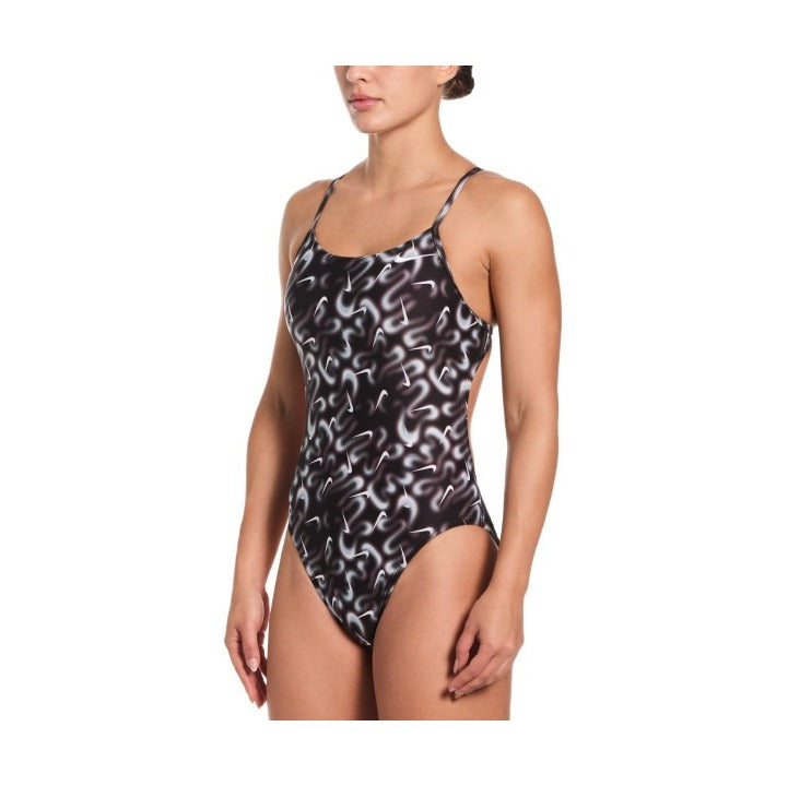 Nike HydraStrong Multi Print Women's Cutout One Piece Swimsuit    Nike
